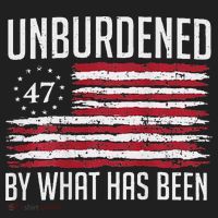 Unburdened By What Has Been Trump 47 Retro Us Flag Hat thumb 2