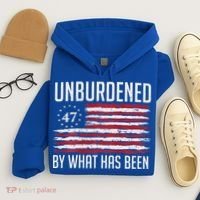 Unburdened By What Has Been Trump 47 Retro Us Flag Hoodie thumb 4