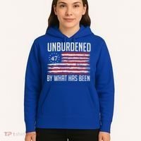 Unburdened By What Has Been Trump 47 Retro Us Flag Hoodie thumb 5