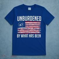 Unburdened By What Has Been Trump 47 Retro Us Flag T-Shirt thumb 5