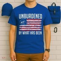 Unburdened By What Has Been Trump 47 Retro Us Flag T-Shirt thumb 6