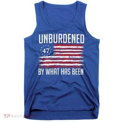 Unburdened By What Has Been Trump 47 Retro Us Flag Tank Top