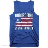Unburdened By What Has Been Trump 47 Retro Us Flag Tank Top thumb 0