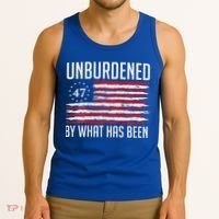 Unburdened By What Has Been Trump 47 Retro Us Flag Tank Top thumb 3