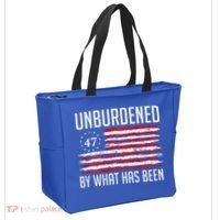 Unburdened By What Has Been Trump 47 Retro Us Flag Tote Bag thumb 2