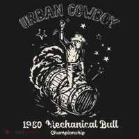 Urban Cowboy 1980S Mechanical Bull Women's Hoodie thumb 2