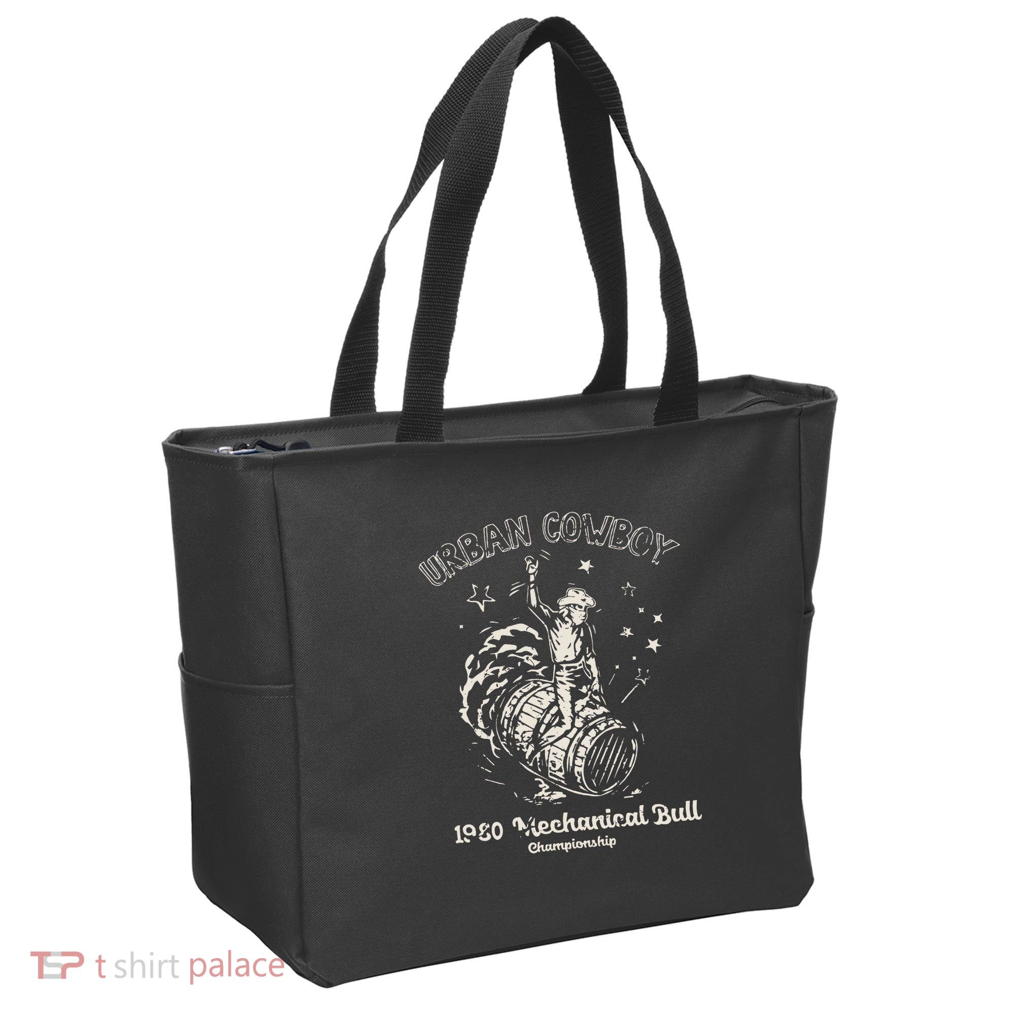 Urban Cowboy 1980S Mechanical Bull Tote Bag