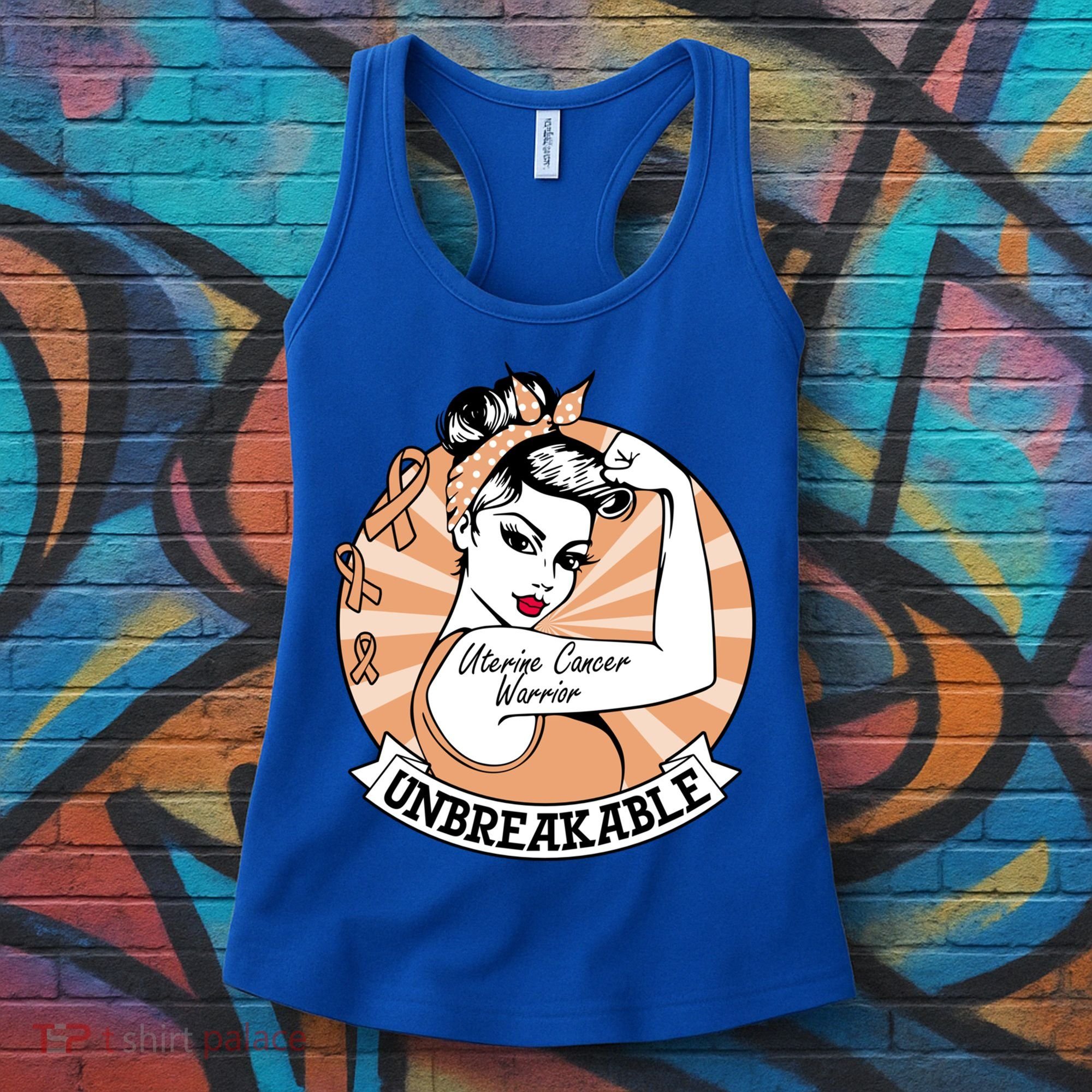 Uterine Cancer Awareness Uterine Cancer Warrior Unbreakable Meaningful Gift Women's Tank Top