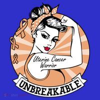 Uterine Cancer Awareness Uterine Cancer Warrior Unbreakable Meaningful Gift Women's Tank Top thumb 5