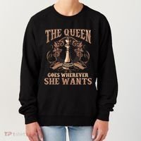 Unique Chess Art Chess Lover Chess Player Women's Sweatshirt thumb 0