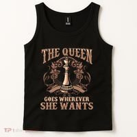 Unique Chess Art Chess Lover Chess Player Tank Top thumb 2