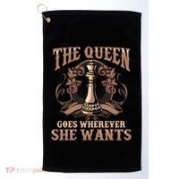 Unique Chess Art Chess Lover Chess Player Golf Towel thumb 0