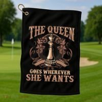 Unique Chess Art Chess Lover Chess Player Golf Towel thumb 1