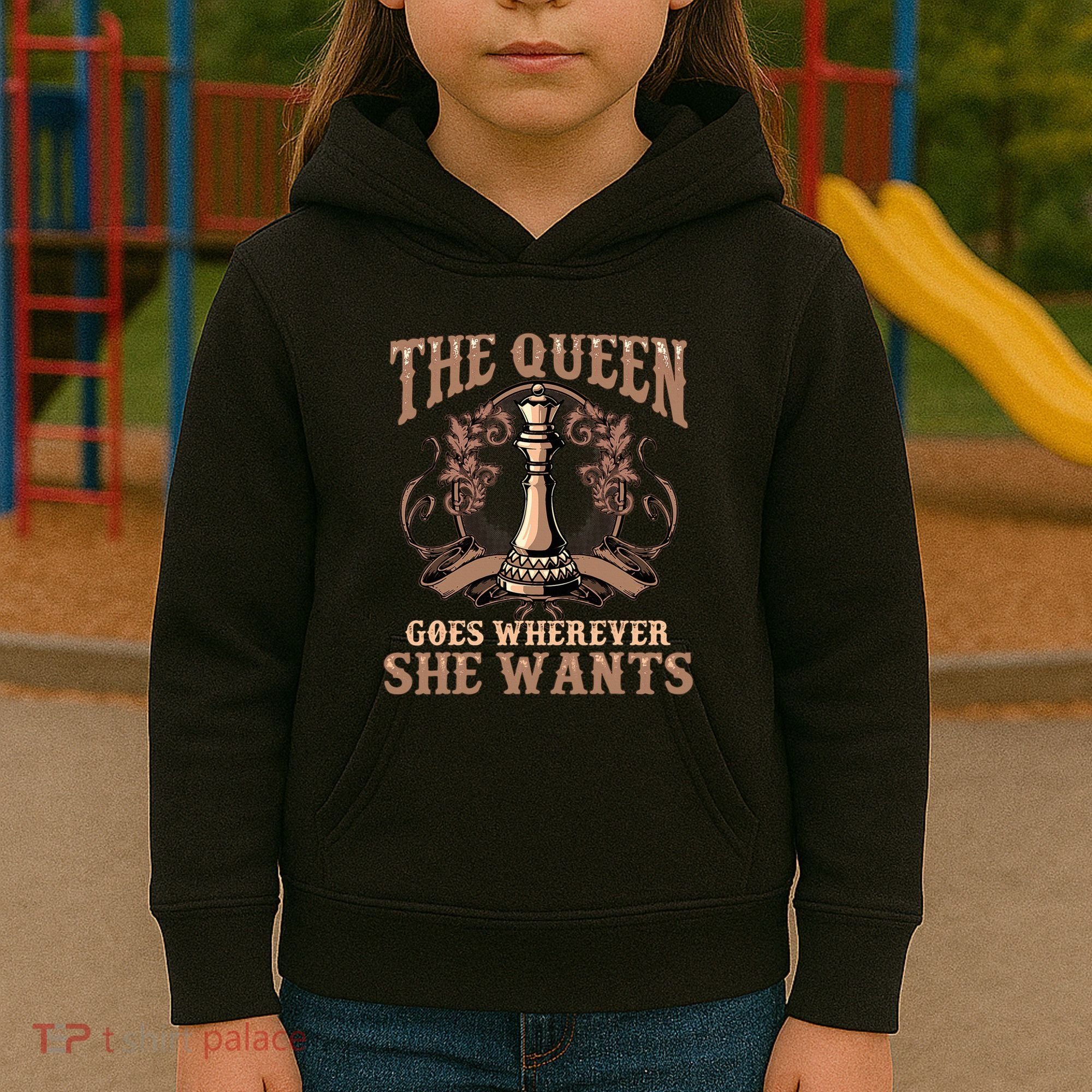 Unique Chess Art Chess Lover Chess Player Kids Hoodie