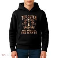 Unique Chess Art Chess Lover Chess Player Kids Hoodie thumb 4