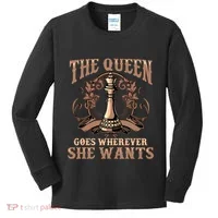 Unique Chess Art Chess Lover Chess Player Kids Long Sleeve Shirt thumb 0