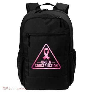 Under Construction Breast Cancer Awareness Backpack