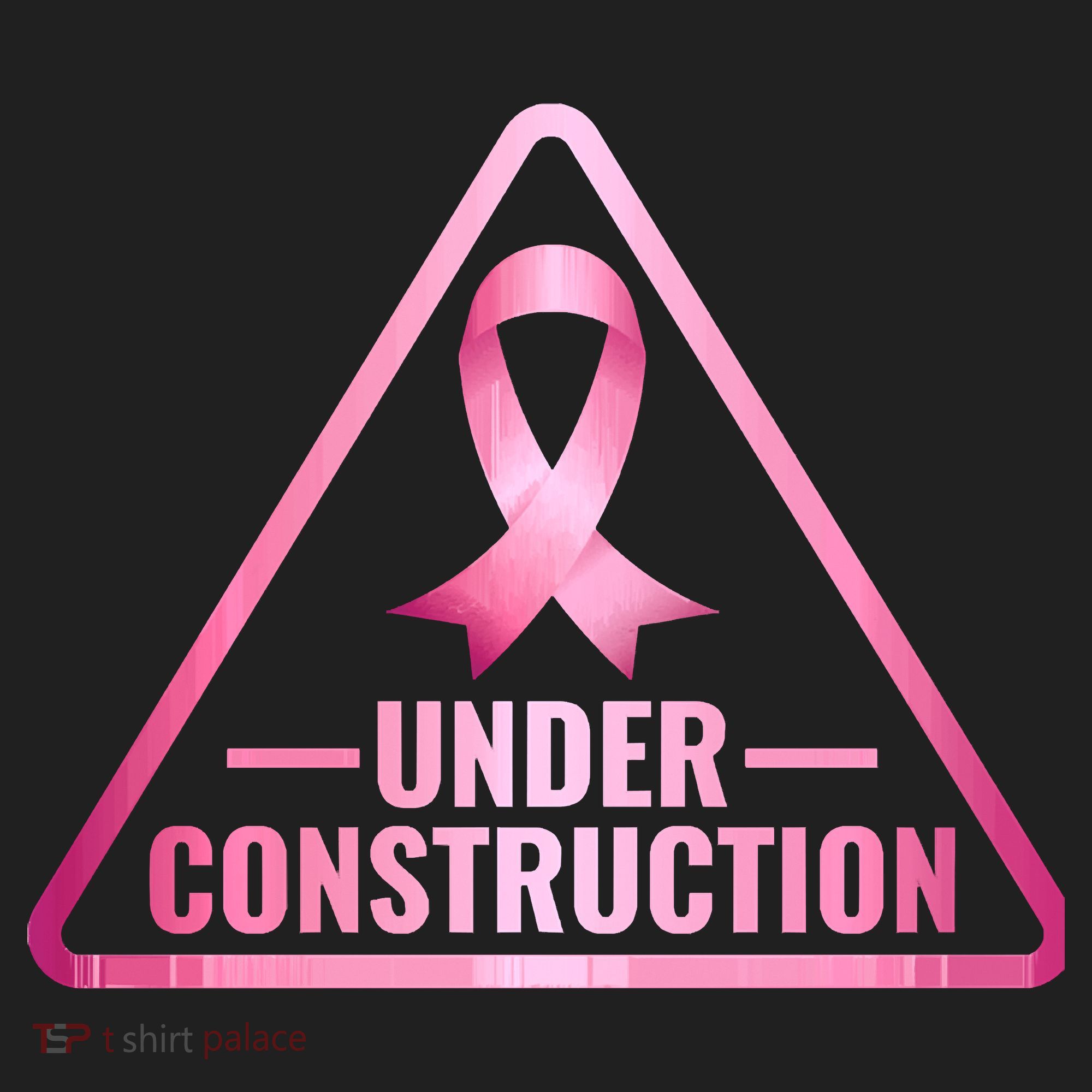 Under Construction Breast Cancer Awareness Beanie