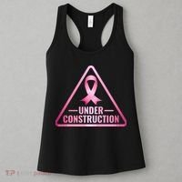 Under Construction Breast Cancer Awareness Women's Tank Top thumb 3