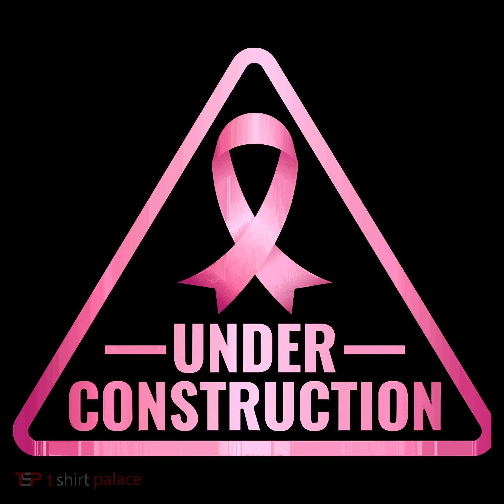 Under Construction Breast Cancer Awareness Women's Tank Top