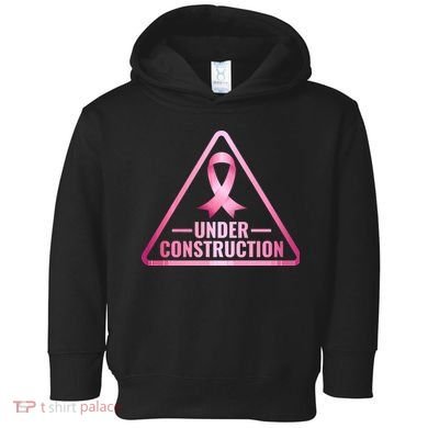 Under Construction Breast Cancer Awareness Toddler Hoodie