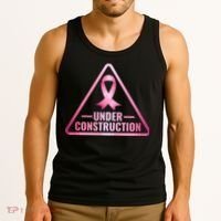 Under Construction Breast Cancer Awareness Tank Top thumb 3