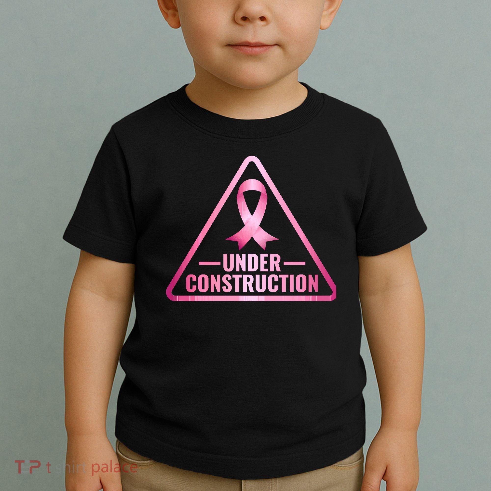 Under Construction Breast Cancer Awareness Toddler T-Shirt