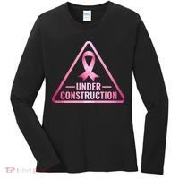 Under Construction Breast Cancer Awareness Women's Long Sleeve Shirt thumb 0