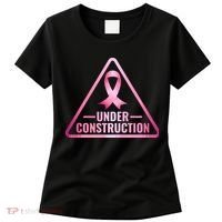 Under Construction Breast Cancer Awareness Women's T-Shirt thumb 0