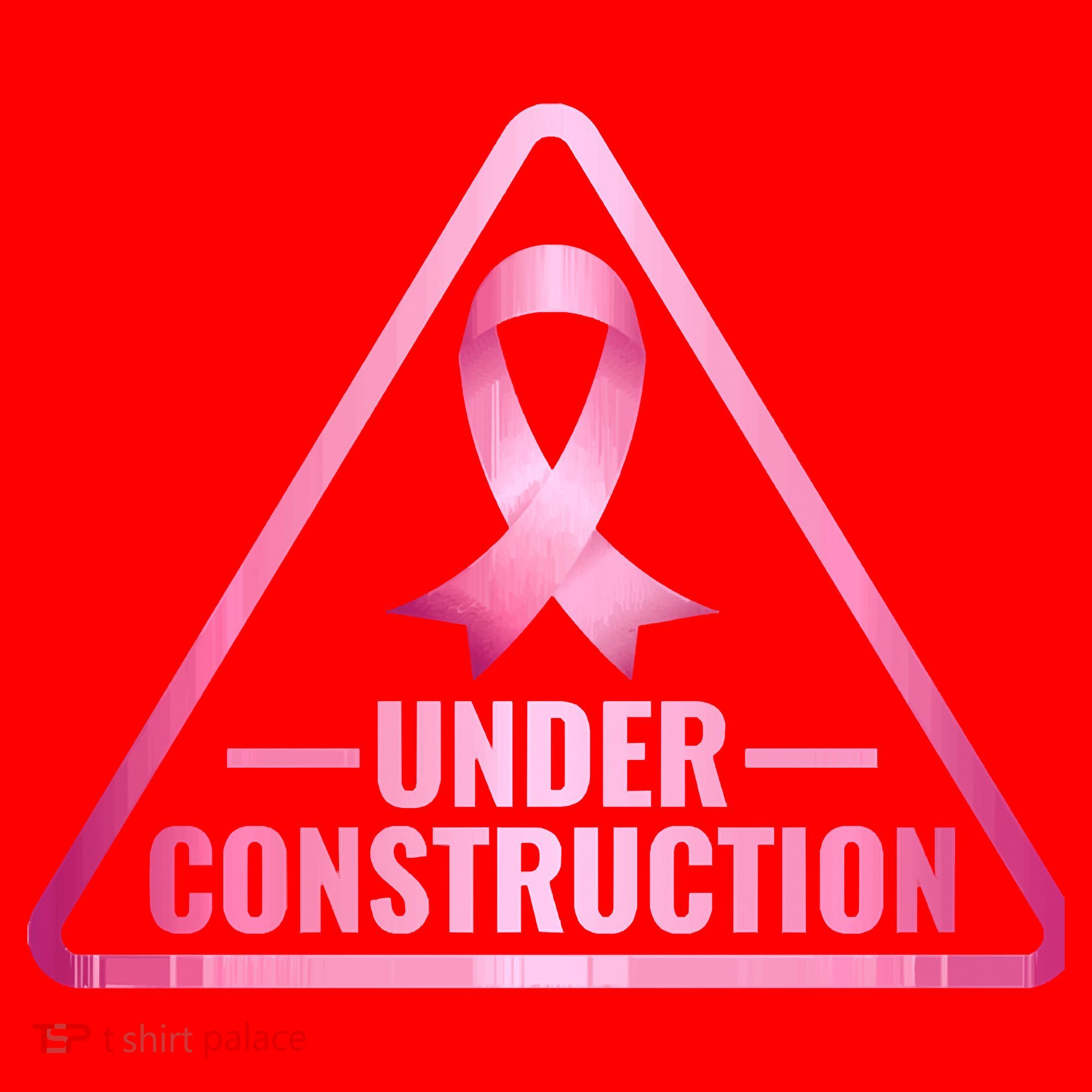 Under Construction Breast Cancer Awareness Santa Hat