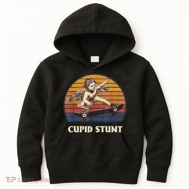 Unhinged Cringe Cupid Stunt Kids Hoodie