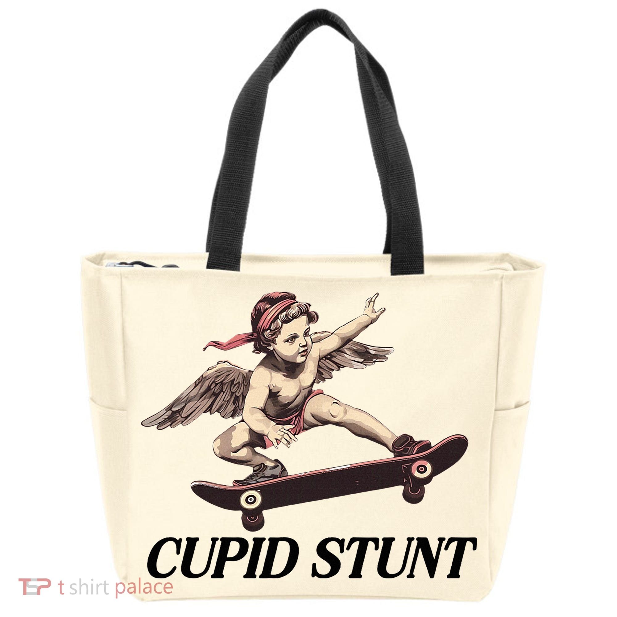 Unhinged Cringe Cupid Stunt Funny Inappropriate Embarrassing Tote Bag