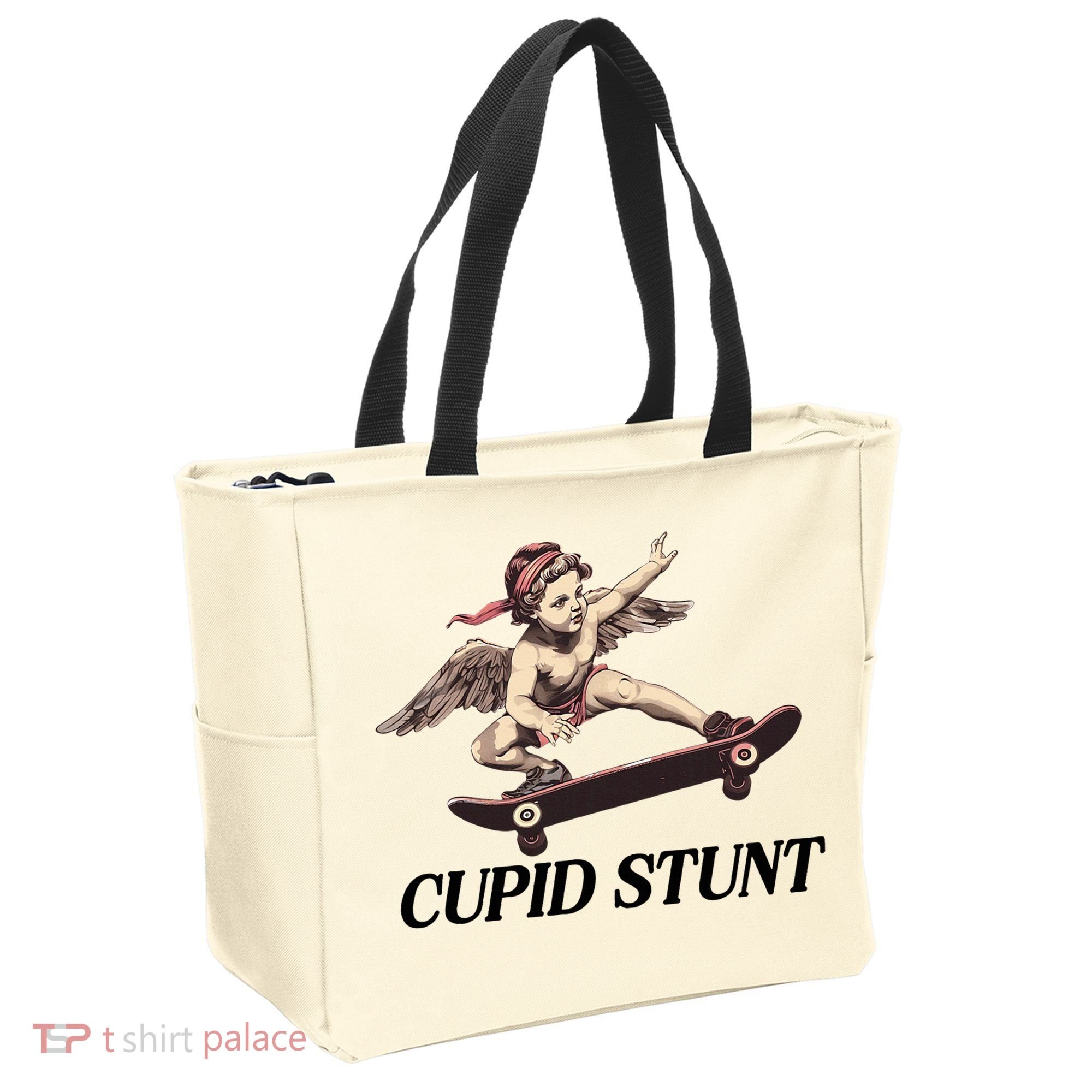 Unhinged Cringe Cupid Stunt Funny Inappropriate Embarrassing Tote Bag