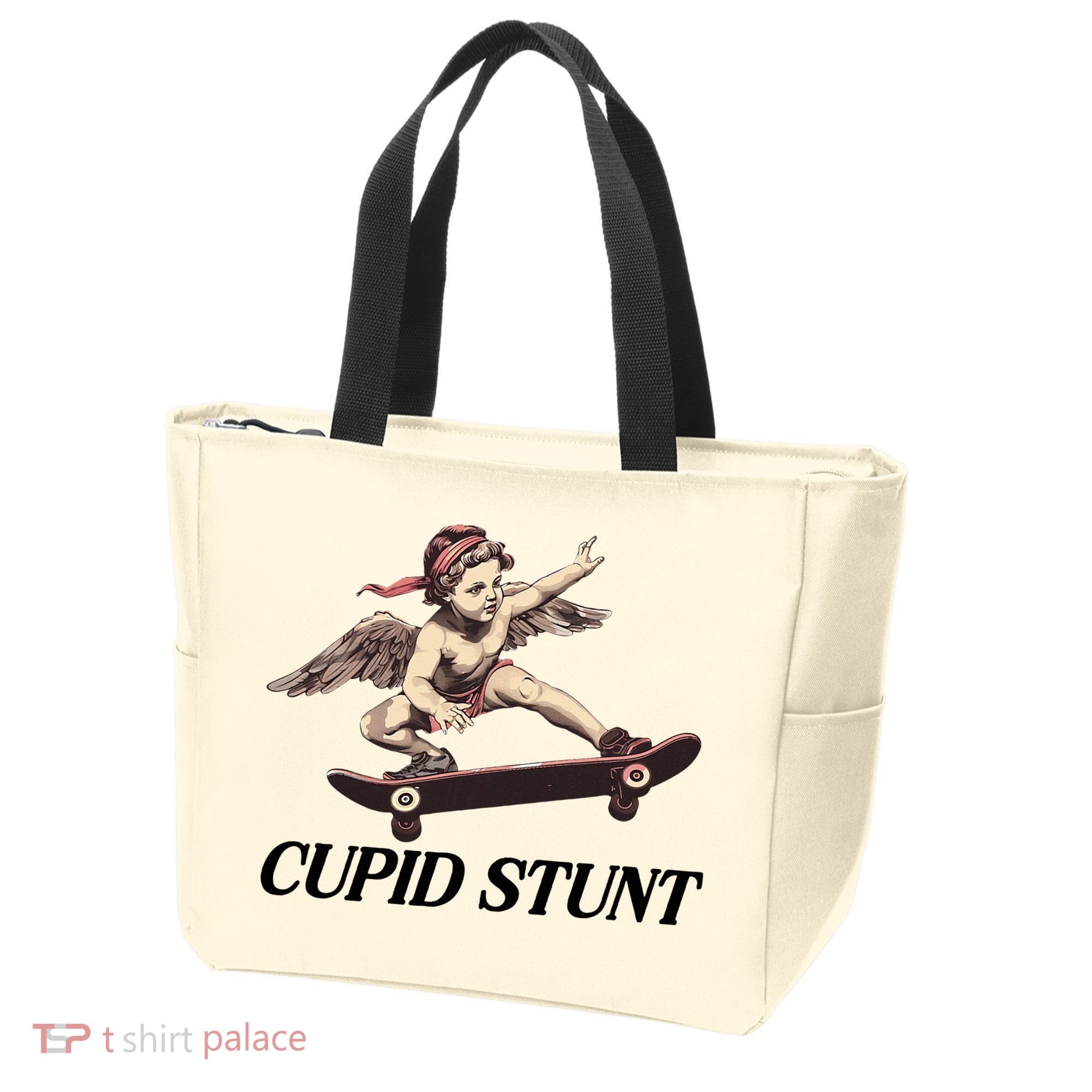 Unhinged Cringe Cupid Stunt Funny Inappropriate Embarrassing Tote Bag