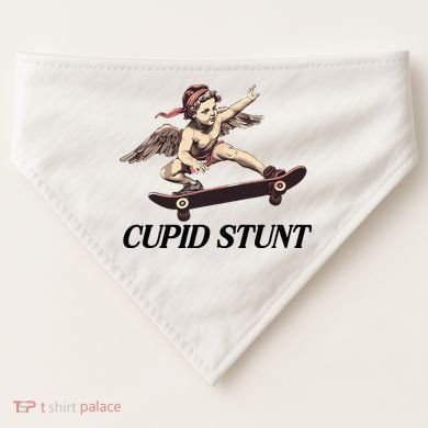 Unhinged Cringe Cupid Stunt Funny Inappropriate Embarrassing USA-Made Doggie Bandana