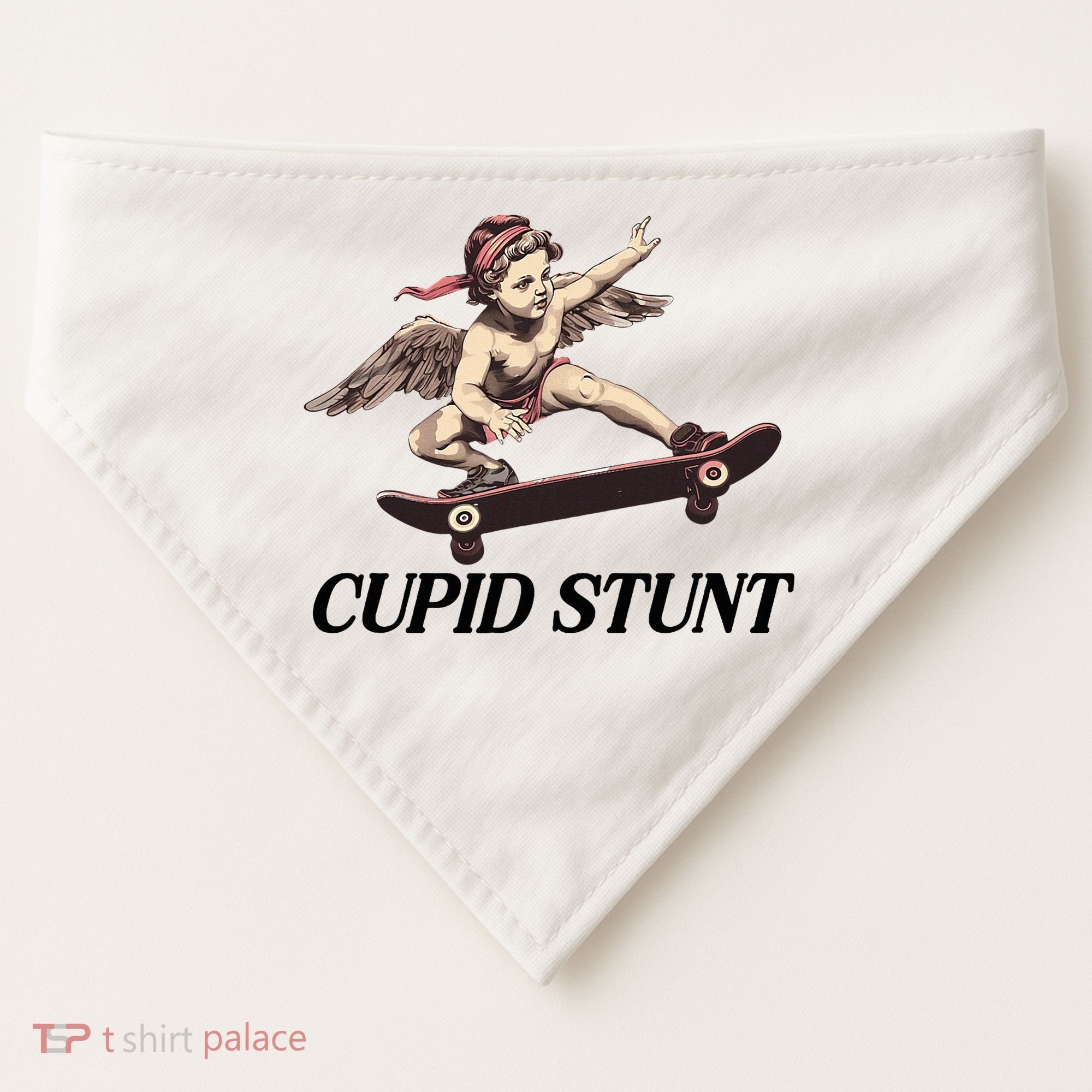 Unhinged Cringe Cupid Stunt Funny Inappropriate Embarrassing USA-Made Doggie Bandana