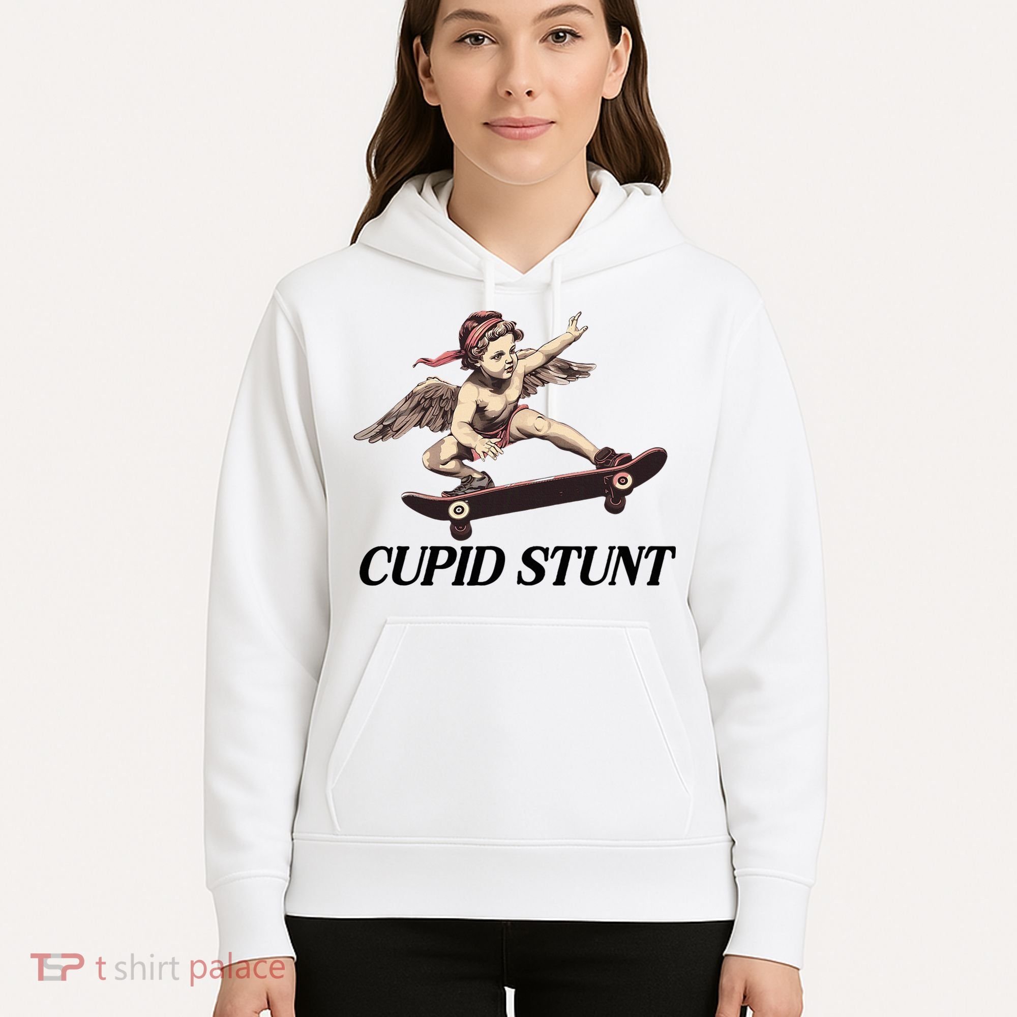 Unhinged Cringe Cupid Stunt Funny Inappropriate Embarrassing Hoodie