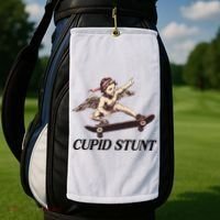 Unhinged Cringe Cupid Stunt Funny Inappropriate Embarrassing Golf Towel thumb 2