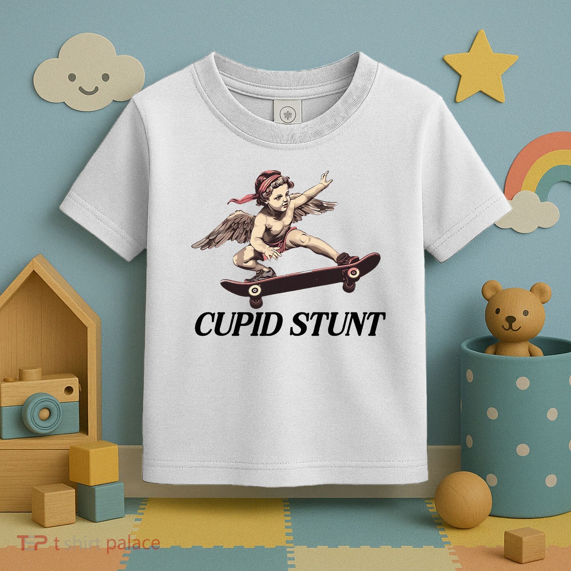 Unhinged Cringe Cupid Stunt Funny Inappropriate Embarrassing Toddler T-Shirt