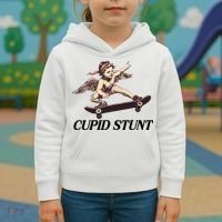 Unhinged Cringe Cupid Stunt Funny Inappropriate Embarrassing Kids Hoodie thumb 3