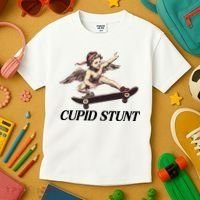 Unhinged Cringe Cupid Stunt Funny Inappropriate Embarrassing Kids T-Shirt thumb 3