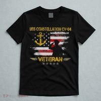 USS Constellation CV 64 Aircraft Carrier Veteran Flag Retro T-Shirt thumb 5