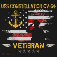 USS Constellation CV 64 Aircraft Carrier Veteran Flag Retro Women's Hoodie thumb 2