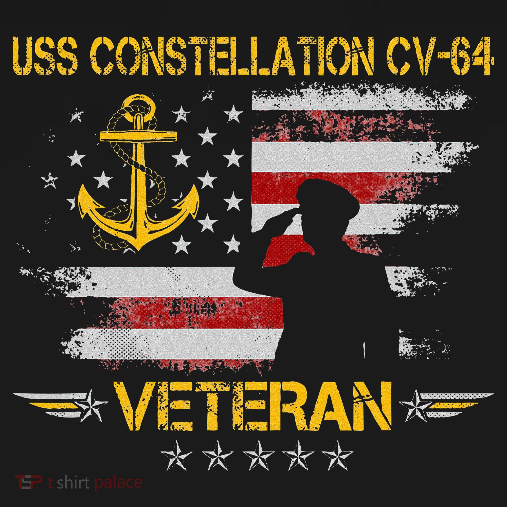 USS Constellation CV 64 Aircraft Carrier Veteran Flag Retro Women's Hoodie