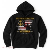 Uss Constellation Cv64 Aircraft Carrier Veteran Flag Retro Hoodie thumb 0