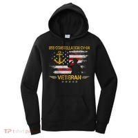 Uss Constellation Cv64 Aircraft Carrier Veteran Flag Retro Women's Hoodie thumb 0