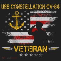 Uss Constellation Cv64 Aircraft Carrier Veteran Flag Retro Tumbler thumb 3