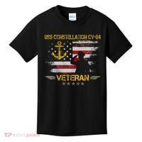 Uss Constellation Cv64 Aircraft Carrier Veteran Flag Retro Kids T-Shirt thumb 0