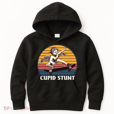 Unhinged Cringe Cupid Stunt Kids Hoodie