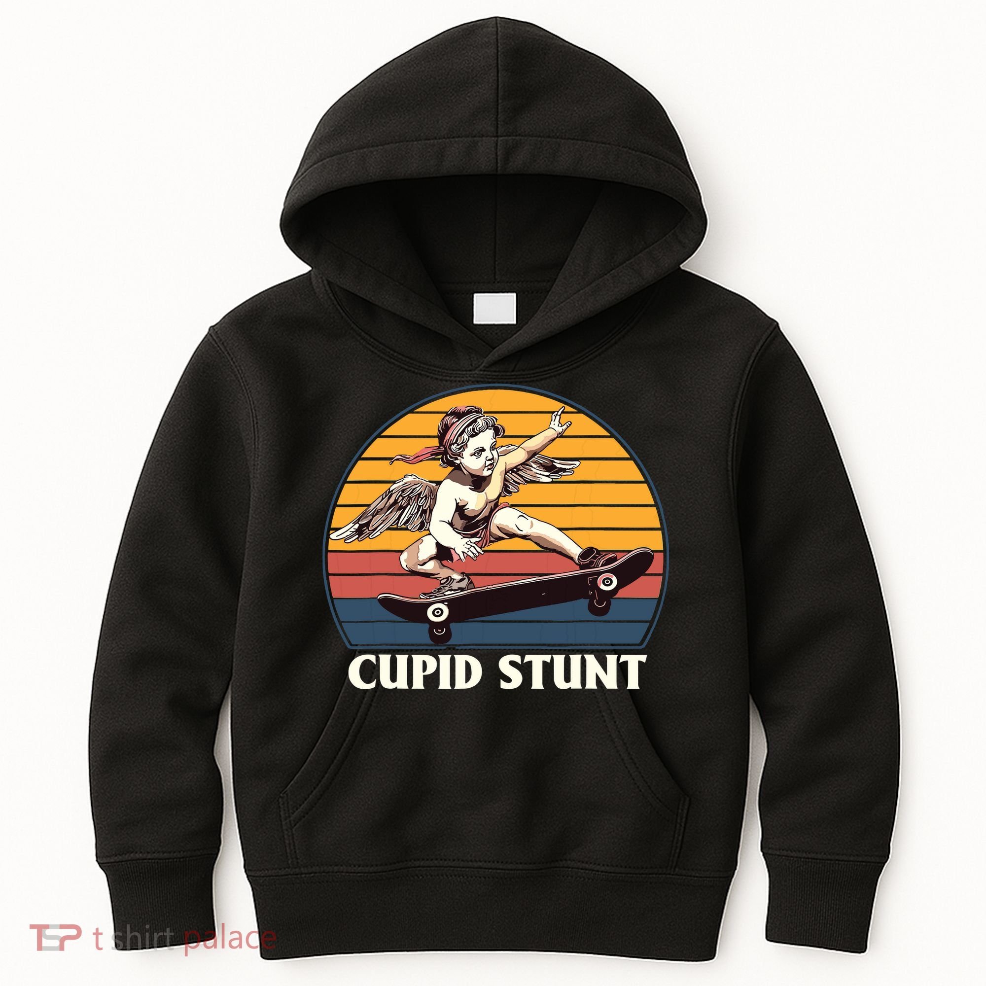 Unhinged Cringe Cupid Stunt Kids Hoodie